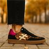 Another Trend Iconic II Gumsole Trainer - Black Leopard Pink